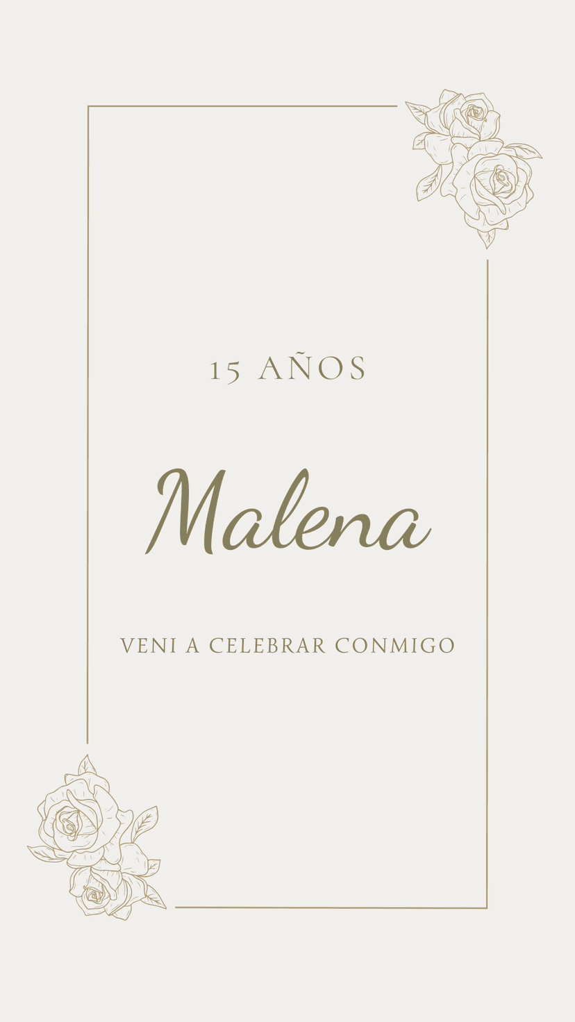 Invitación con diseño minimalista